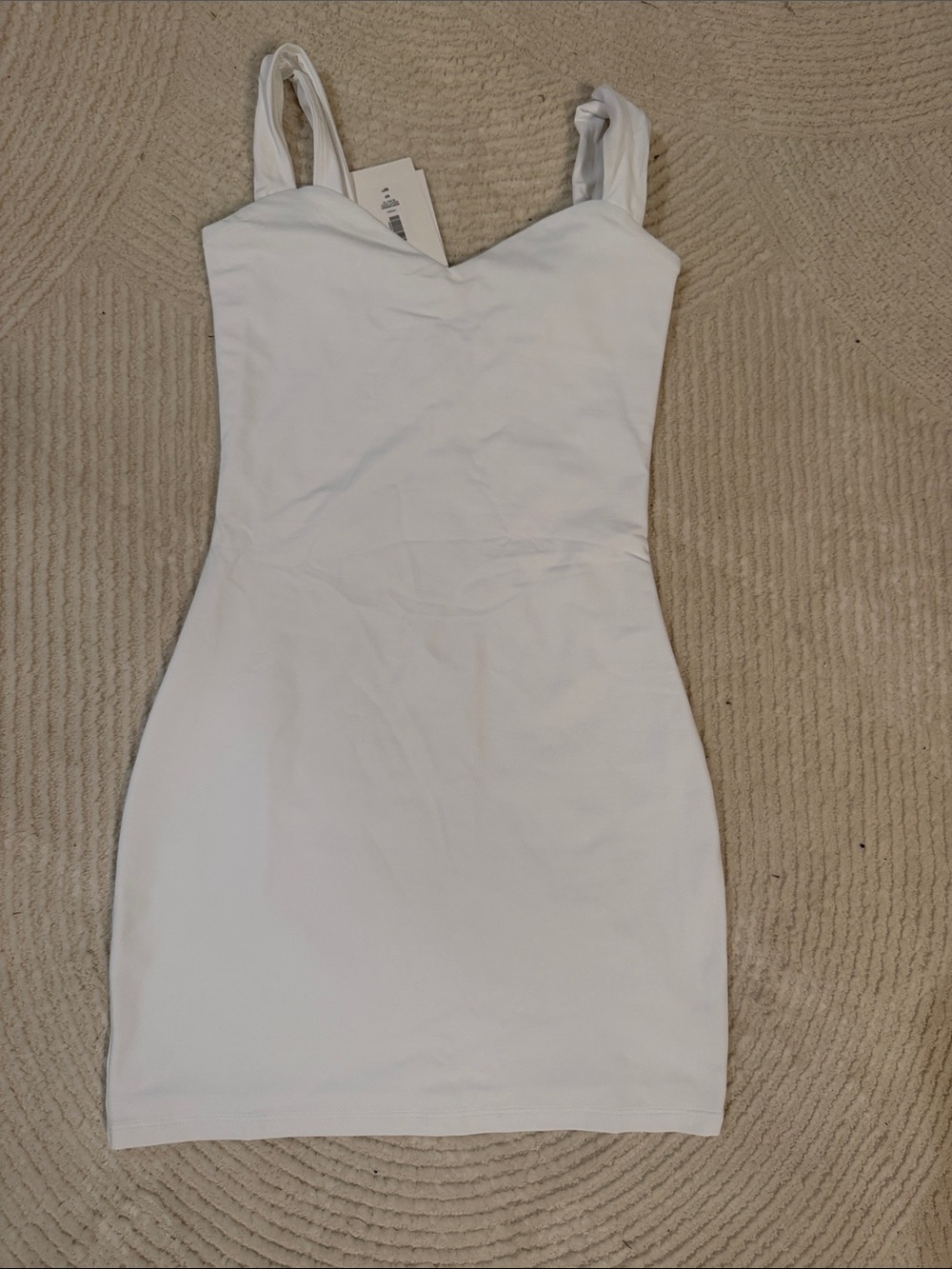 Aritzia contour White Sleeveless  Mini Dress